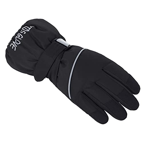 Zando Toddler Winter Ski Gloves Waterproof Snowboard Snow Gloves Warm Gloves For Cold Weather Thermal Toddler Gloves With Fleece Lining For Boys Girls Outdoors Sports A Black Small (Fits 4-6 Years) #TOP1