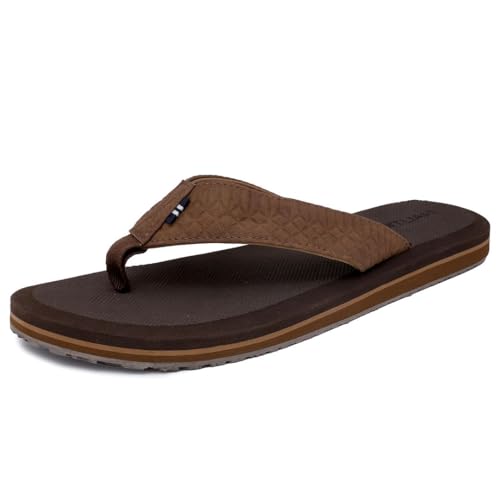 Image of Nautica Men's Flip Flop Shower Sandals Slides - Comfortable Waterproof Beach Footwear Slip-On Thong (Medium /Wide Width)