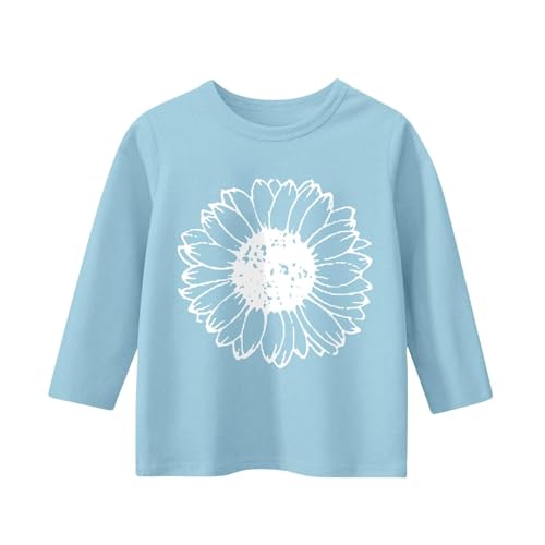 Girls 3/4 Sleeve Shirt Crewneck Summer Tops Floral Print T Shirts Summer Cute Tees Loose Sweatshirt2