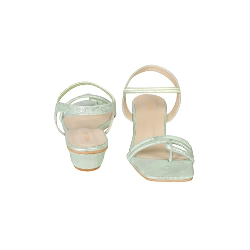 Image of Mochi Women Synthetic Leather Block Heel Fashion Sandal