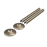 Metal Antique Brass Clip-On Radiator Pipe Covers & Collars - 15mm (2 Pack)
