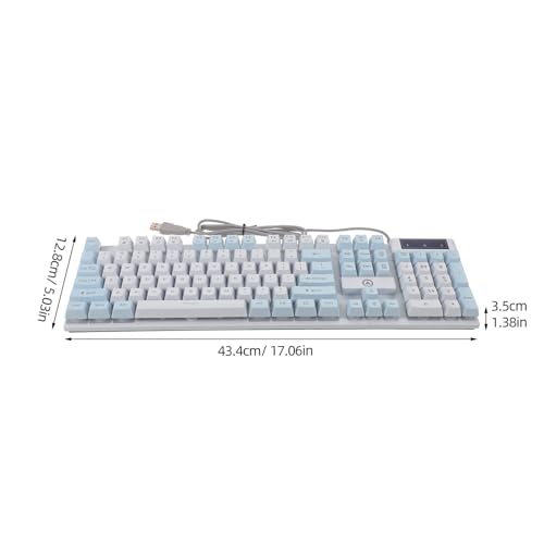 Clavier mécanique de jeu USB 104 touches rétroéclairé pour PC portable