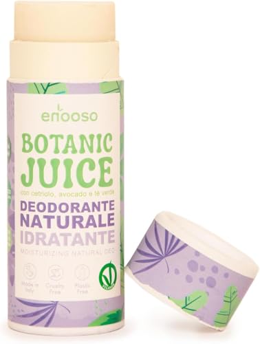 Desodorante sin aluminio ni parabenos para el mal olor | PEPINO Y TÉ VERDE, Protección contra el Sudor de las axilas, Desodorante Natural en crema solida, Unisex Mujer Y Hombre, Vegano y Sin Plastico