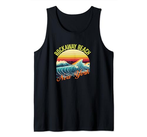 Ropa retro de surf y ropa de playa Rockaway Beach Rockaway Beach Camiseta sin Mangas