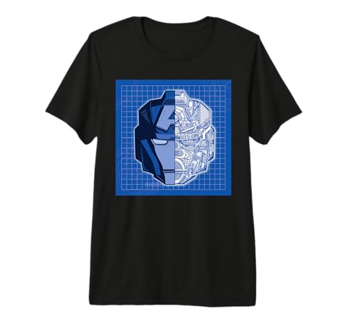 T-shirt imprimé Tech Blueprint Captain America au design de l'armure Mech Strike