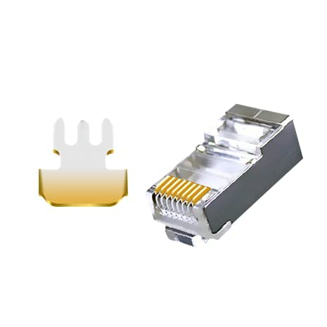 Sadow 20 Pcs RJ45 STP Connector Cat5, Cat5E, Cat6, Shielded RJ45 Nickel Plated 8P8C Ethernet Modular LAN Crimp Module Plug FTP STP Network Crimping Plug Ethernet Network Cable Plug (20 Pieces) (B09TY1XSQF) Amazon Price History, Amazon Price Tracker