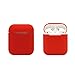 Produktbild Colorful Für AirPods Hülle, Airpods Schutzhülle Airpods Case Airpods Silikonhülle Abdeckung Haut für Apple AirPods Ladekoffer (Rot)