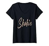 Photo Gallery donna skokie illinois design vintage elegante maglietta con collo a v Photo Gallery donna skokie illinois design vintage elegante maglietta con collo a v