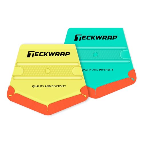 Image of TECKWRAP Felt Squeegee for Vinyl Wrap Window Tint, V-Shape, Soft /Med | Pro Car Wrap Tool Kit with 2 Hardness Levels Scratch-Free Tool for PPF, Decal, Inkjet Sticker Paper & Wallpaper DIY Projects