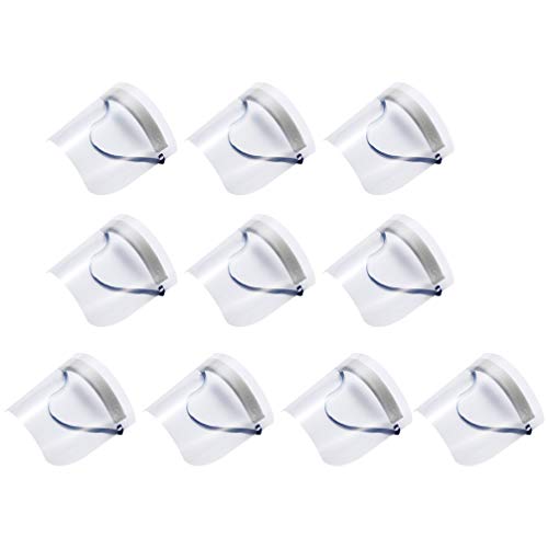 Healifty 10 peças de proteção de rosto médico, protetor de rosto completo, cobertura facial antiemba