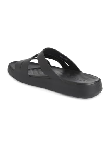 Image of Crocs Women's Getaway Strappy Blk Sandal, BLACK, 6 UK (W8)