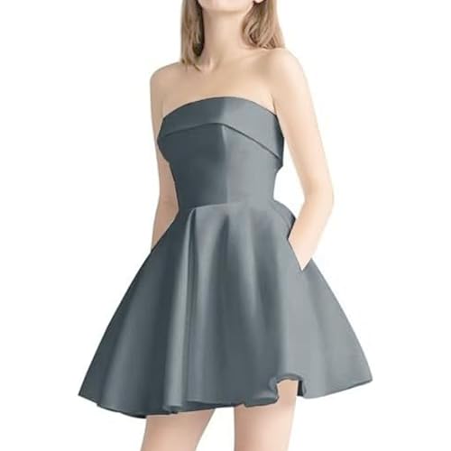 Mini robe élégante sans manches pour invitée de mariage au bal d'été - 5