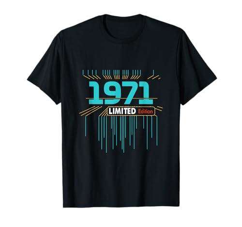 Retro Gaming 1971 Edición Limitada Cumpleaños 1971 Hombres Mujer Camiseta