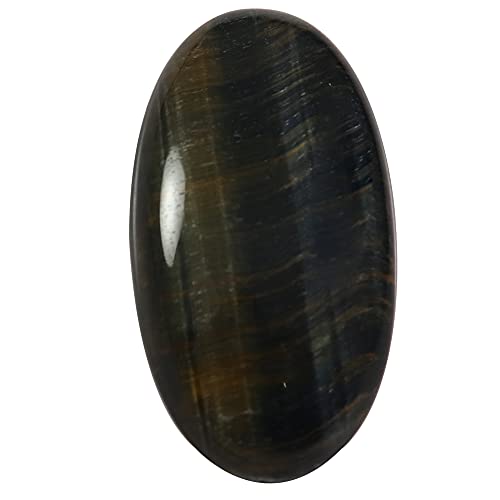 Oeil de tigre bleu ovale de 38.1 carats résout vos besoins de sertissage et création de bijoux