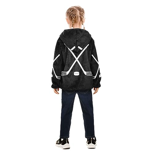 Image of Aflyko Boys Fleece Coat Blue Zip-Up Hoodie Girls Outerwear Kids Hooded Jacket