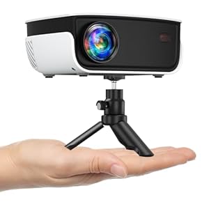 Outdoor Projector, Mini Projector for Home Theater, 1080P and 240″ Supported Movie Projector 7500 L Portable Home Video Projector Compatible with Smartphone/TV Stick/PS4/PC/Laptop
