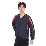 [ミズノ] Vネックジャケット 12JE9V33 14 ネイビー/レッド XO