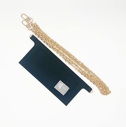 Purse Insert Conversion Kit with Gold Chain for Sarah Emilie Wallet to Crossbody (BLACK)2