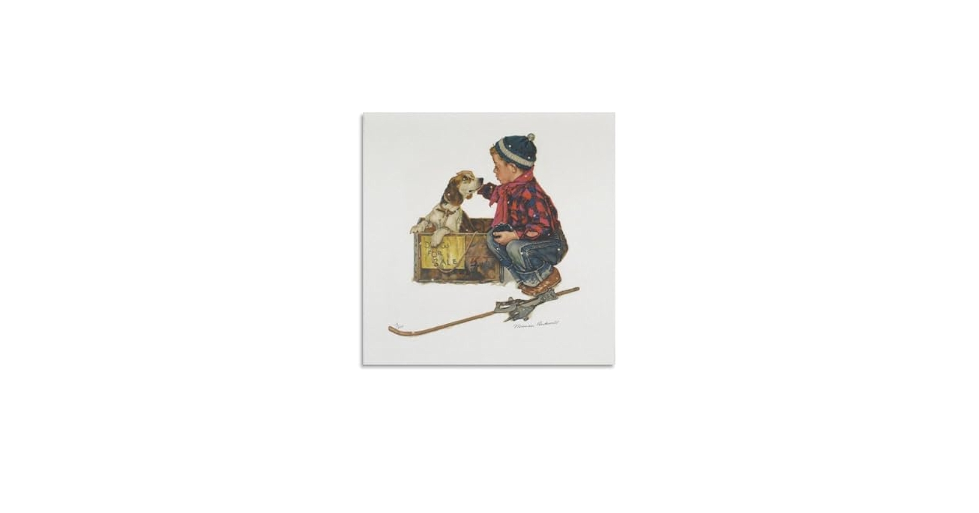 Amazon.co.jp: Norman Rockwell ノーマンロックウェル（少年と犬