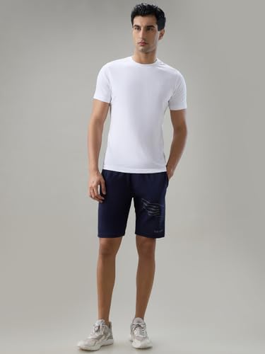 Image of Park Avenue Men Regular Fit Solid Pattern Pure Cotton Flat Front Loungewear Shorts