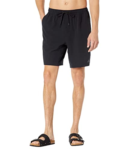 Quiksilver mens After Surf Stretch Volley Volley Swim Trunk Bathing Suit Board Shorts, Black, Large US