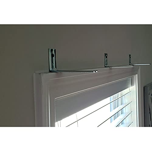 TailorView, 6\" H Faux Wood Crown Valance, White, Inside or Outside Mount