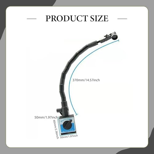Soporte para indicador resistente de prueba de cuadrante con base magnética 130 LB 5