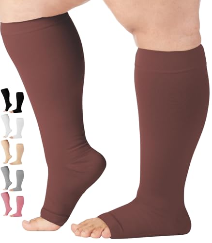 Image of Mojo Toeless Compression Socks for Women and Men 20-30 mmHg Open Toe - AB211
