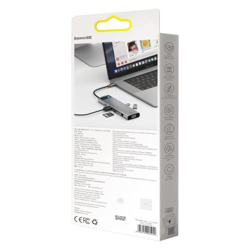 Station USB 3.2 Baseus Metal Gleam Series 11-in-1 multiport PC - 6