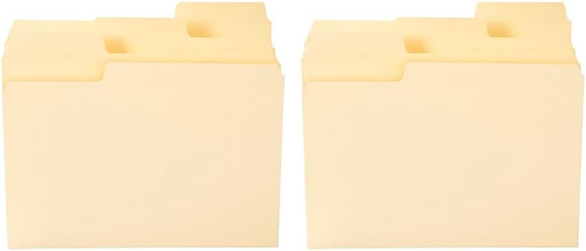Smead SuperTab - Carpeta de archivos de gran tamaño con pestaña de corte de 13, tamaño carta, manila, 100 por caja (10301) (paquete de 2)