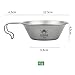 SOUUXIU 300ml Sierra Cup Ti Lightweight with Handle, Camping Bowl Multifunctional Portable for Outdoor Camping Hiking Backpacking Hiking Picnic