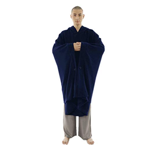 Image of ZanYing Meditation Buddhist Hooded Cloak Outfit Oversize Coat