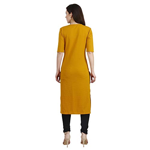 Image of POPWINGS Casual Plain Key Hole streachable Kurti