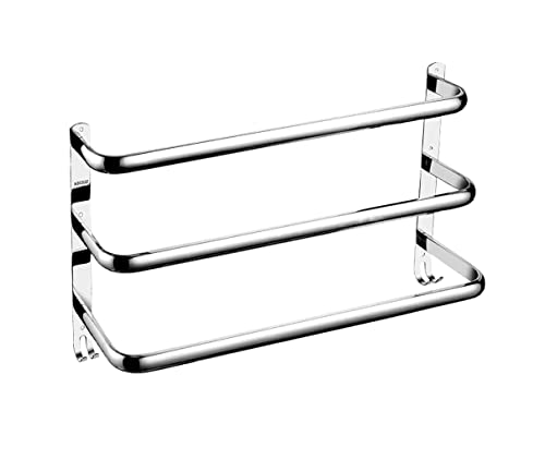Porte-serviettes mural en acier inoxydable au design compact et robuste