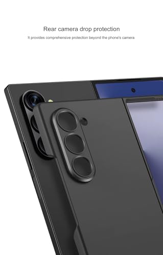 Image of TechTrendz Hard PC Ultra Slim Matte Case for Samsung Galaxy Z Fold 7,Shockproof Anti Scratch Protective Cover with Wireless Charging Compatible with Z Fold 7 5G (Titanium Gray)