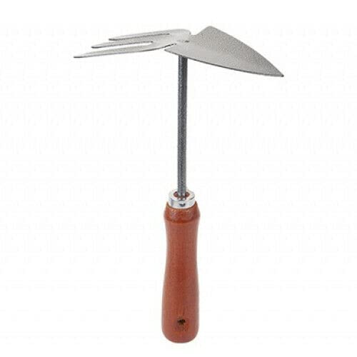NEW HEAVY DUTY GARDEN CULTIVATOR HAND TOOL GARDENING PLANTING WOODEN HANDLE