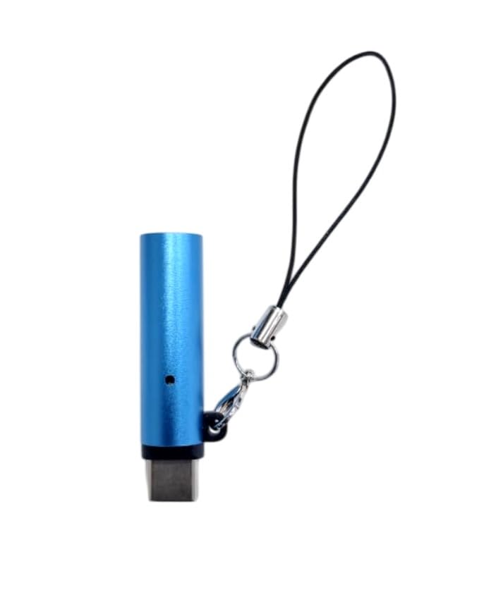 JAIMEE Type-C Electric Lighter for Phone | USB No-Flame Mini Pocket Cigarette Lighter | Compatible with Type-C Power Outlet | Windproof Flameless Lighter (Blue)