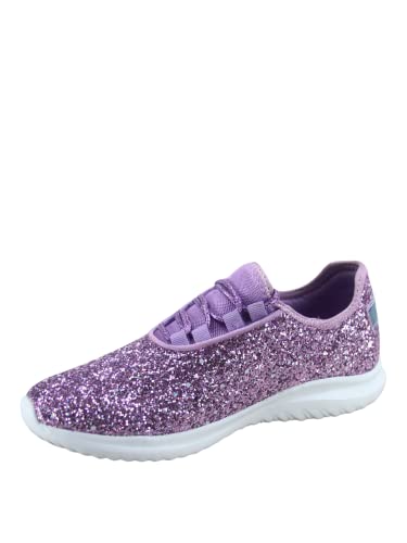TZ Lotus-08 Women's Comfort Slip On Fashion Color Glitter Walking Runing Flat Heel Sneakers Shoes2