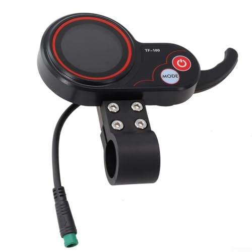 Panel de visualización LCD de scooter eléctrico, pantalla Tf‑100 de 6 pines Instrumento de comunicación Tablero de control eléctrico, Accesorios de scooter eléctrico