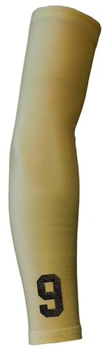 Sports Farm Custom Letters/Numbers Arm Sleeve - Solid Gold - Youth and Adult Sizes