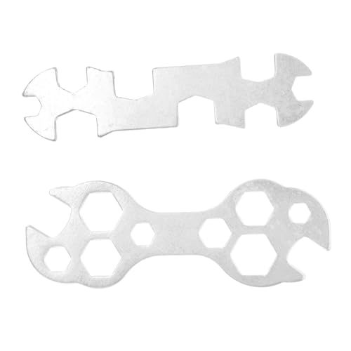 Balacoo 2pcs Compact Wrench Set Multi-function Bicycle Repair Tool Steel Construction Easy Bike Maintenance