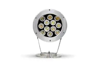 A K Lighting 12 LED 12 WATT Full SS Body Fountain Light | Underwater Waterproof Fountain Stand Light. (RGB)