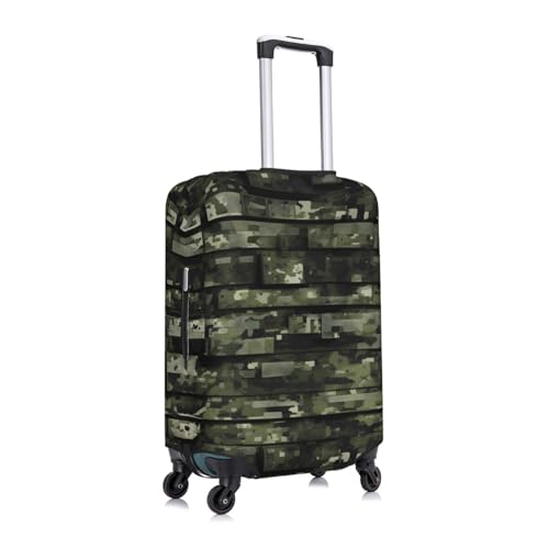 Digital Camo Print Luggage Suitcase Cover Protector Luggage Washable Covers With Concealed Zipper3