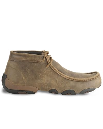 Twisted X Men's Bomber Leather Lace-Up Driving Moccasins - MDM0003 10 D(M) US2