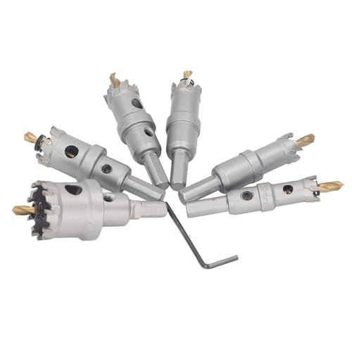 Kit de 6 brocas sierra de 16 a 35 mm dientes de carburo miniatura 7