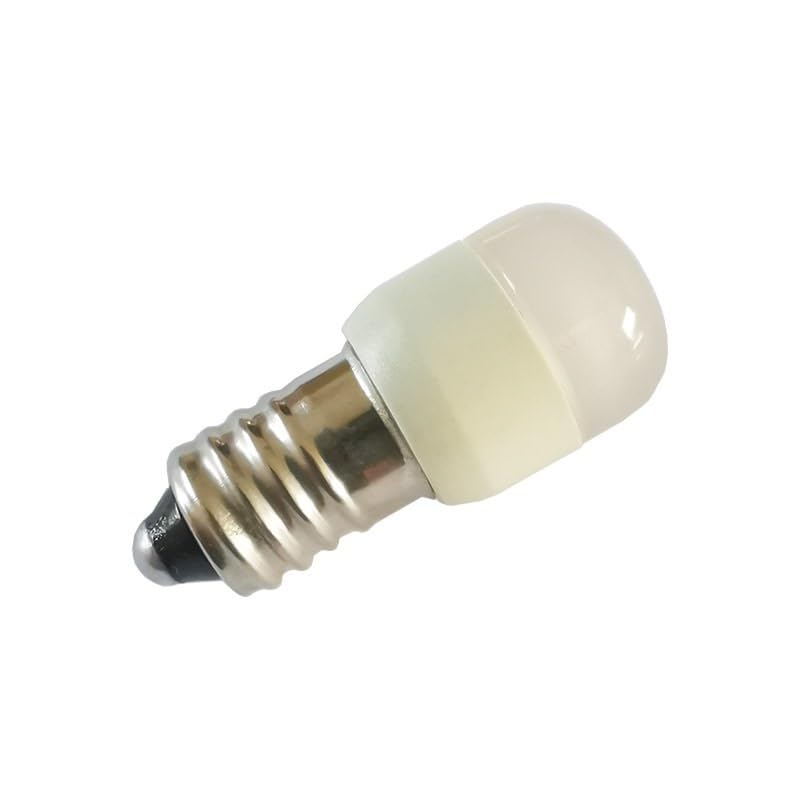HHF Home Lighting, Lot de 50 Ampoules LED colorées ELD DC 3/6/12/24/36 V 0,5 W E10/E12, Lampe Torche à LED(Bianco,E12 24V)