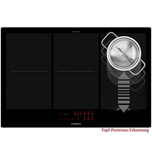 Oranier Backofenset autark Flächeninduktionskochfeld 80 cm FLI 2086 mit schwarzem Pyrolyse Einbaubackofen EBP 9872 – Bild 8