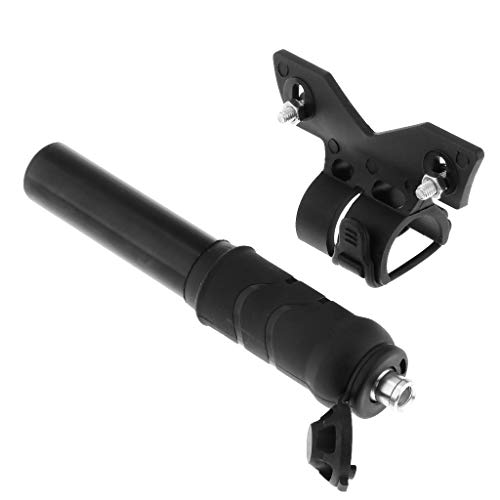 YIJU Presta E Schradar Dual Valve Bike Pump para Bicicleta Mini Bombas Portáteis - Silivery - Preto
