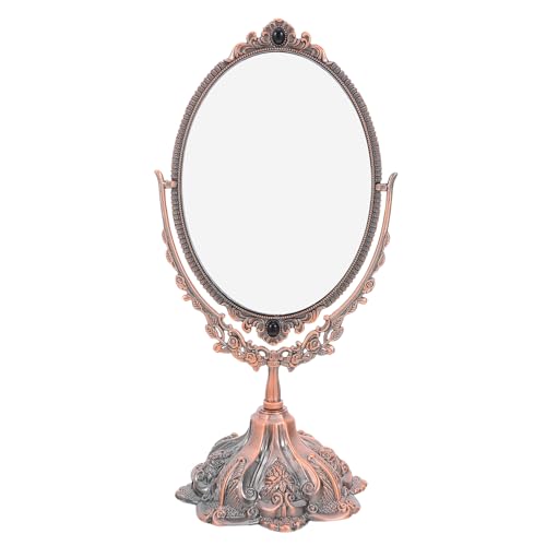 Miroir de table pivotant petit format double face en métal - 2