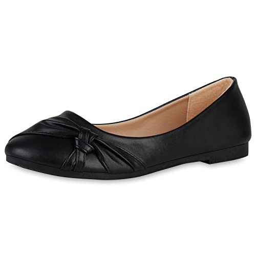 VAN HILL Ballerines classiques pour femme, Noir , 37 EU Cover